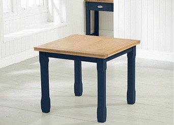 Oak & Blue Painted Tables