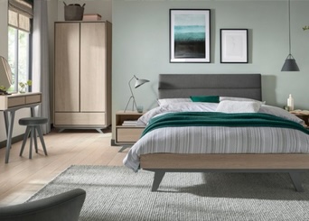 Brunel Scandi Oak & Dark Grey Bedroom