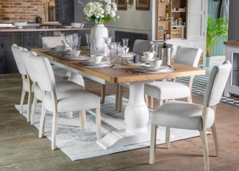 Cornwall White Painted & Oak Living and Dining