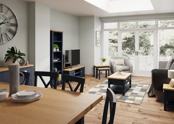 Radley Oak & Blue Painted Living & Dining