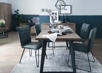 Jack Oak & Metal Living & Dining