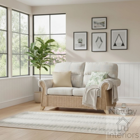 Clifton 2 seater sofa - Desser Clifton Natural Wash Cane 2 Seater Sofa