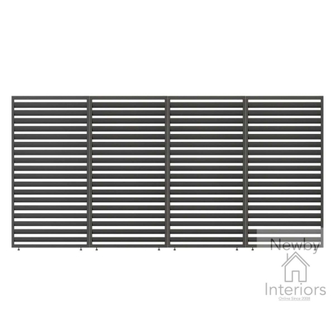 ALU-GB-SOL-LV-4PCS - Solis Pergola Louvre Panel 4 Pcs / Grey