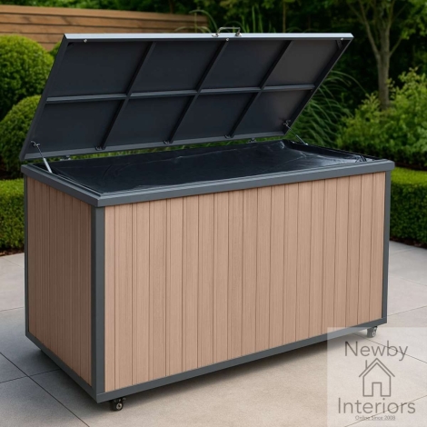 ALU-STB-WE - Maze Aluminium Storage Box Wood Effect