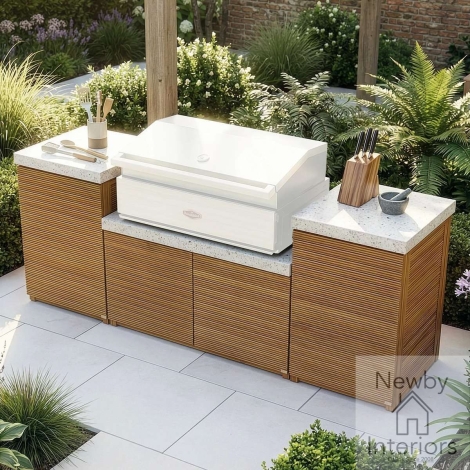 ANTI-OK-SC - Maze Antigua Outdoor Kitchen Storage Units Small Configuration Acacia