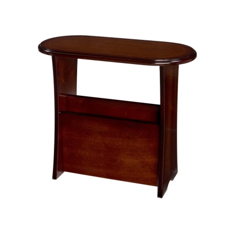 A1016 - Reproduction Magazine Rack Oval Top (Choice of Finish)