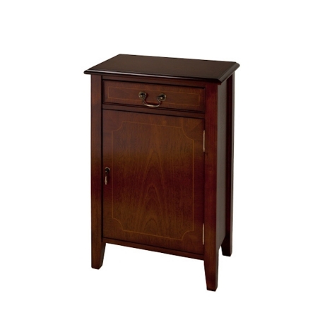 A513 - Reproduction Sheraton 1 Door Hall Cupboard (Choice of Finish)