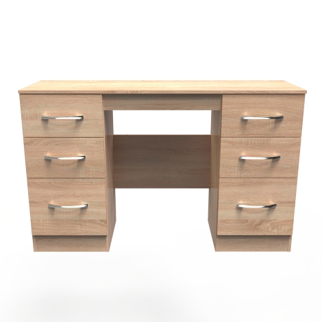 Avon Bardolino Oak Double Pedestal Desk