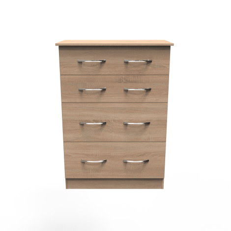 Avon Bardolino Oak 4 Drawer Deep Chest