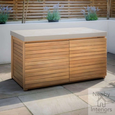 Maze Bali Outdoor Kitchen Grill Storage Unit Acacia