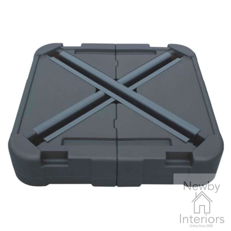 BASE0274 - Signature Weave Black 100 Litre Parasol Base with Wheels