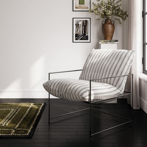 BROCSTCHA - Brook Chalk Stripe Chair