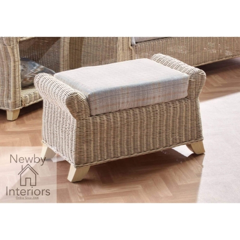 Clifton Natural Wash, Cane Footstool