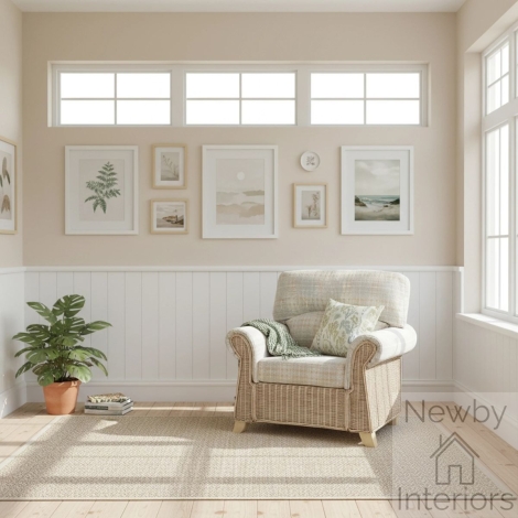 Clifton Chair - Desser Clifton Natural Wash Cane Arm Chair
