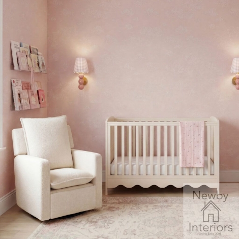 DANCERCBXXCAS - Dancer Cashmere Wood Baby Cot Bed with 3 Adjustable Heights