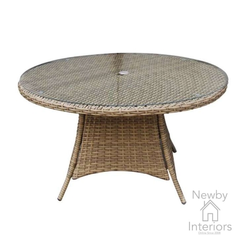 DARC0225 - Signature Weave Darcey Nature Rattan 1m Round Dining Table