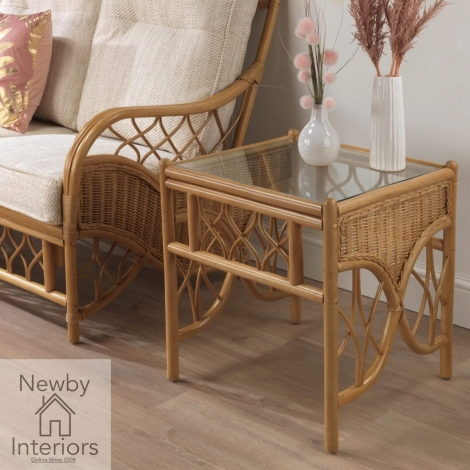 Desser - Oslo - Light Oak - Cane Lamp Table