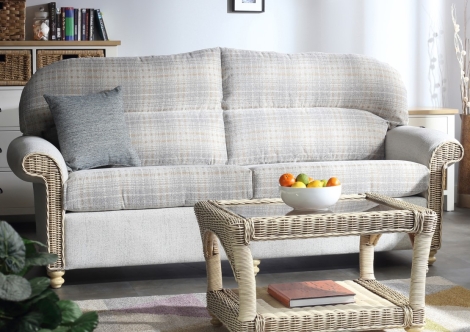 Samford 3 Seater Sofa - Desser - Samford - Natural Wash - Cane 3 Seater Sofa