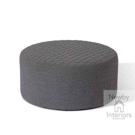 FB-AMB-QU-FS-FL - Maze Outdoor Fabric Ambition Quilted Footstool Flannel