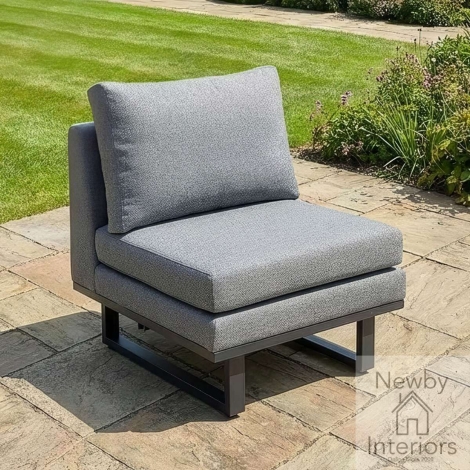 FB-ETH-1CE-ZG - Maze Outdoor Fabric Ethos Centre Piece Zinc Grey