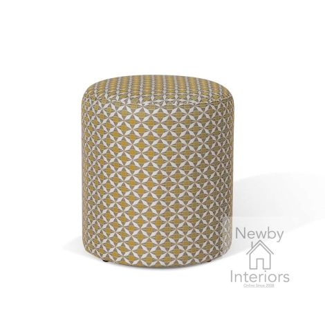 FB-FS-45-MOS-LY - Maze Outdoor Fabric Sunbrella Footstool Mosaic Yellow