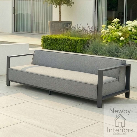Maze Outdoor Fabric Ibiza 3 Seat Sofa Zinc Grey
