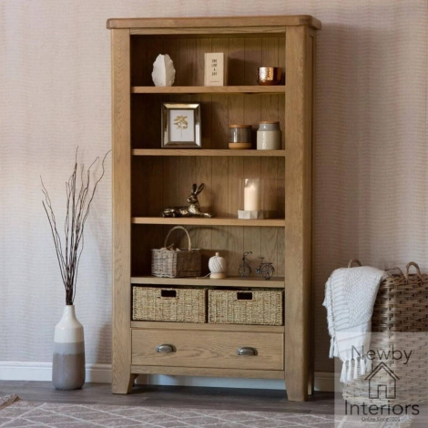 Hoxley Smoked Oak - Large Bookcase (HO-LBC)
