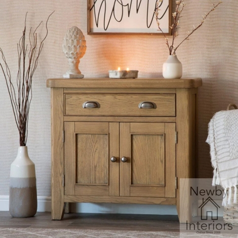 Hoxley Smoked Oak 1 Drawer 2 Door Sideboard (HOSMS)