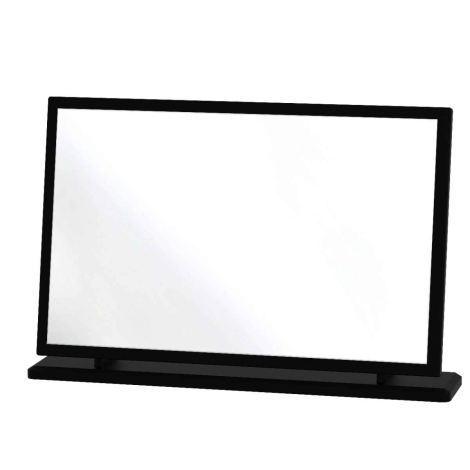 KNI047-BG-BM - Knightsbridge Black Gloss Large Mirror
