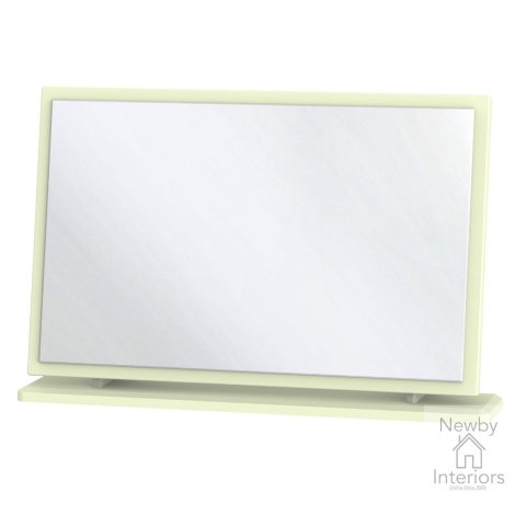 KNI047-CG-CM - Knightsbridge Cream Gloss Large Mirror