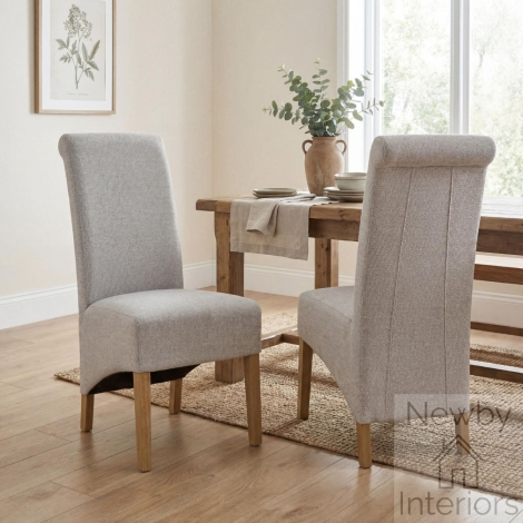 001-20-22-01-01 - Krista Weave Mocha Dining Chair (Pair)