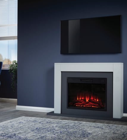 Marlow 45" Grey Electric Fireplace Suite - 2kW