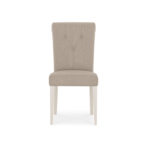 Montreux Soft Grey Upholstered Chair - Pebble Grey Fabric (Pair)
