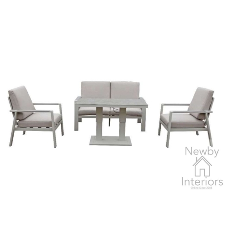 NEPT0506 - Signature Weave Neptune 4 Seater Sofa Set with Gas Lift Dining Table