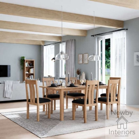 Arlyn Natual Oak 160/200Cm Extending Dining Table