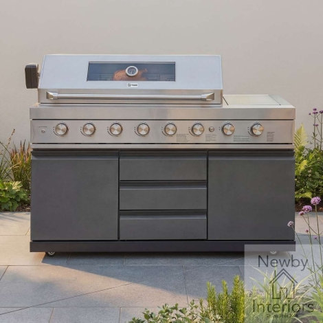 ODK-EMB-62BBQ - Maze Ember Outdoor Kitchen 6 Burner BBQ Gas Grill Grey