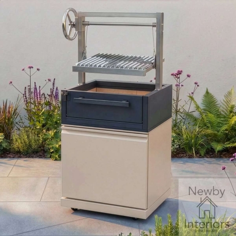 ODK-EMB-ABBQ-LAT - Maze Ember Outdoor Kitchen Argentinian Charcoal BBQ Latte