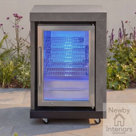ODK-EMB-RHFM - Maze Ember Outdoor Kitchen Right Hand Single Fridge with LED Light Grey
