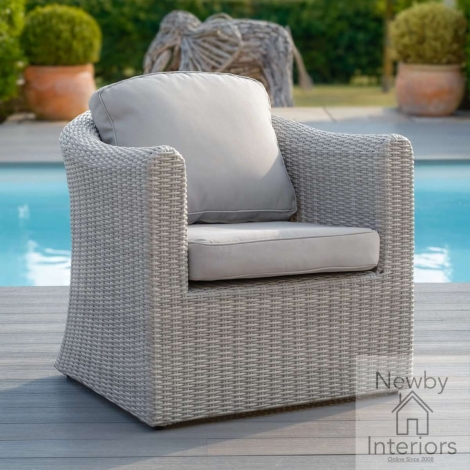 OXF-C-50 - Maze Oxford Garden Rattan Armchair with Cushion Seat