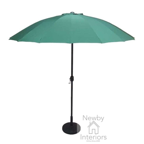 PARA0320 - Signature Weave 2.7m Shanghai Parasol with Green Polyster Canopy
