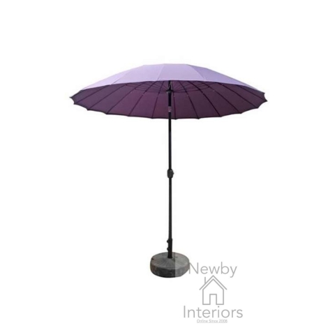 PARA0321 - Signature Weave 2.7m Round Shanghai Parasol with Purple Polyster Canopy