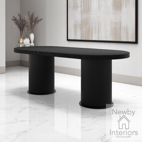Rina Black Dining Table (220cm)
