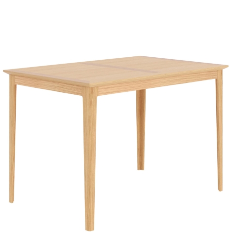 Saxon Oak - Medium Extended Dining Table 120 to 160cm/1.2m to 1.6m - Clean Lacquer Finish