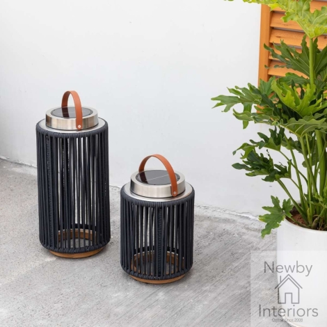 SOL-LUN-S-CH - Maze Luna Small Solar Light - Charcoal