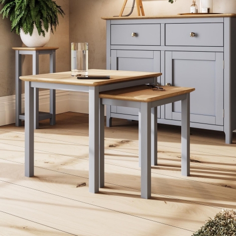 TABNSTGY - Taberno Nest Of 2 Tables - Dove Grey