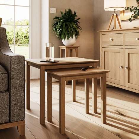 TABNSTOK - Taberno Nest Of 2 Tables - Oak