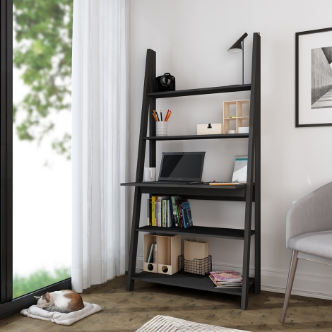 Tiva Ladder Desk Black 