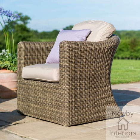 WIN-C-50 - Maze Winchester Garden Rattan Armchair with Cushion Seat