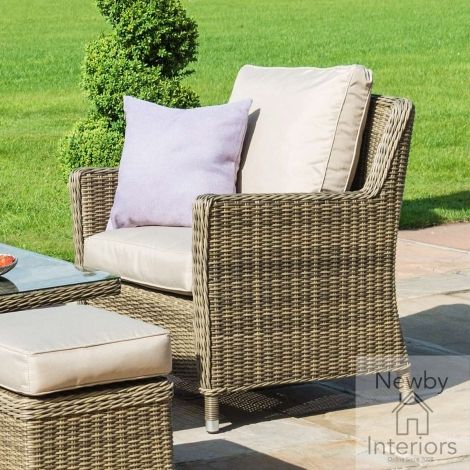 WIN-V-C74 - Maze Winchester Garden Rattan Venice Armchair with Cushion Seat