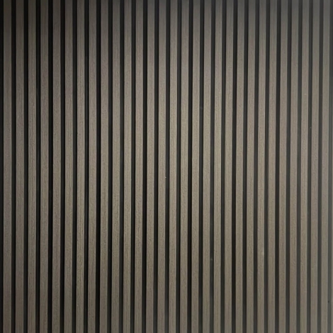 10-WALLPANEL-MIDGREY - Wood Effect Slatted Wall Panels Ash Grey 152x12x2350 (Pack of 14)